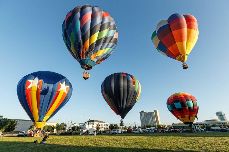 Hot Air Balloons Launch in Wichita