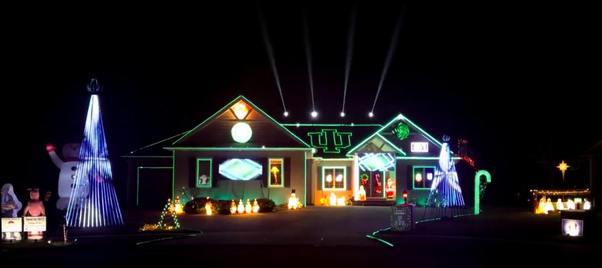 Plumbago Court House Light Display by Missy Girardot