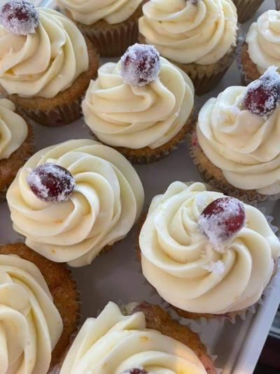 Orange Cranberry Cupcakes