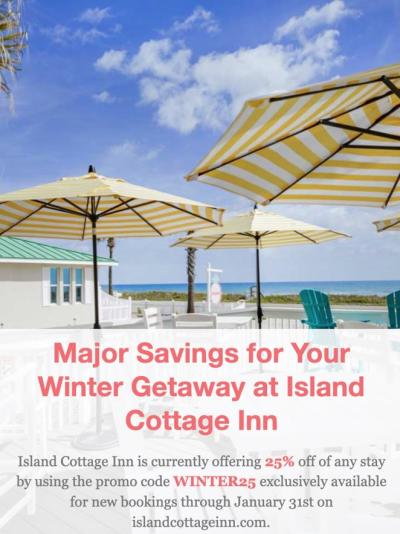 ISLAND COTTAGE INN WINTER SAVE