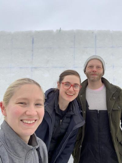 Team photo of the Winterfest 2026 sculpting team, Minnesota 1.