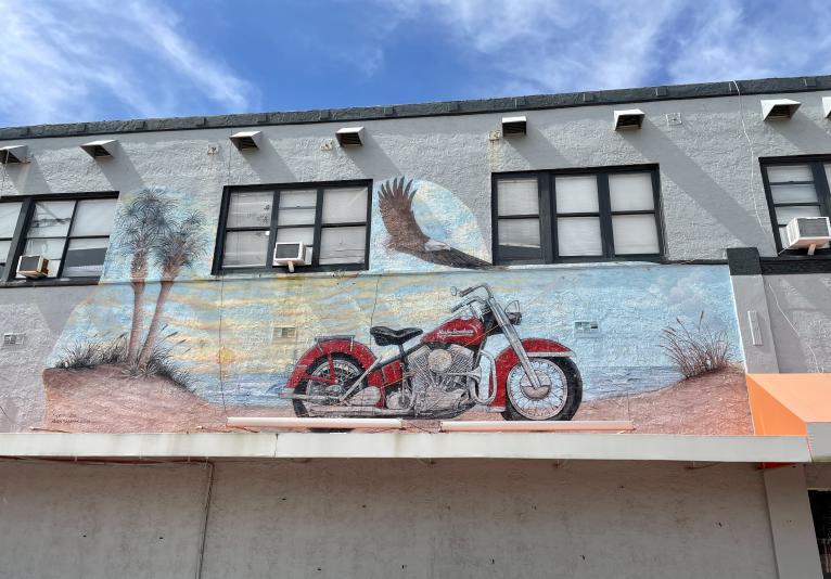 Mural - Harley with Eagle