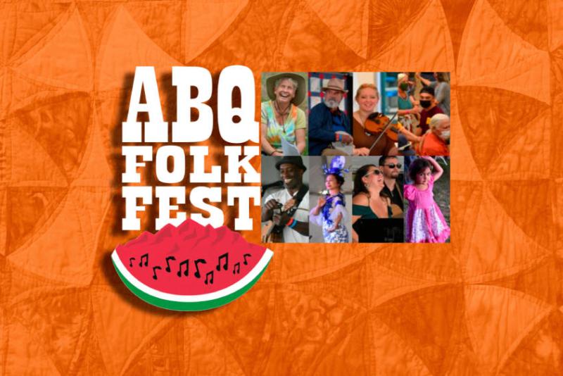 Logo for the 2023 Albuquerque Folk Festival