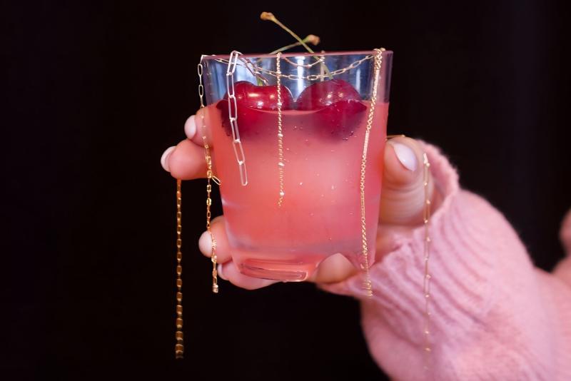 Valentine Themed Cocktail at The Fieldhouse at The Crossover