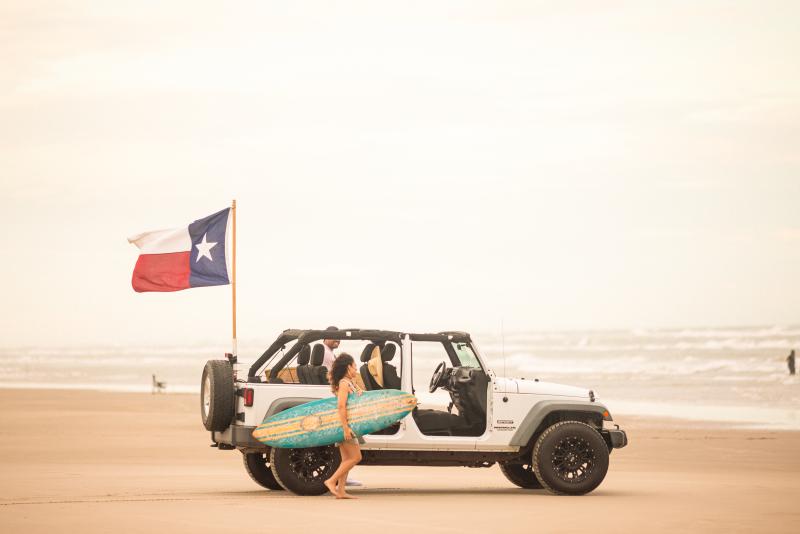 Jeep On Beach