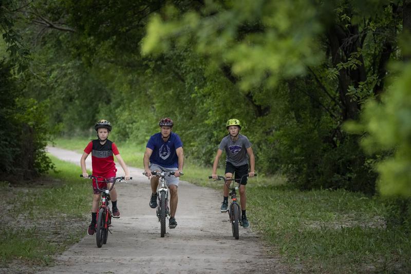 Linear Trail Bike Riding