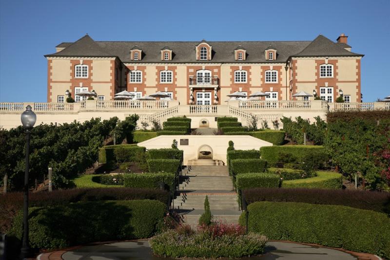 The stately Domaine Carneros is a replica of the Taittinger château in Champagne, France.