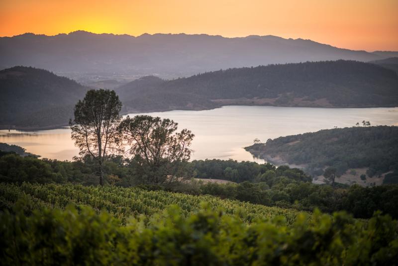Lake Hennessey in Napa Valley