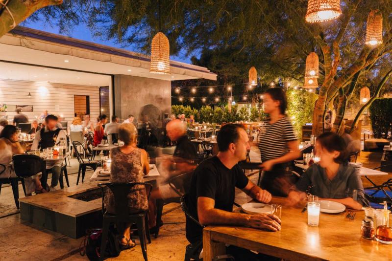 people dining at Birba patio