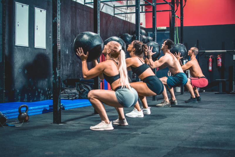 Group training at Crossfit Palm Springs