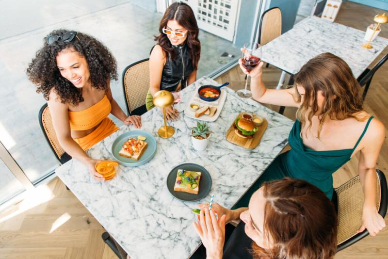 Lost Property Skylark women at brunch