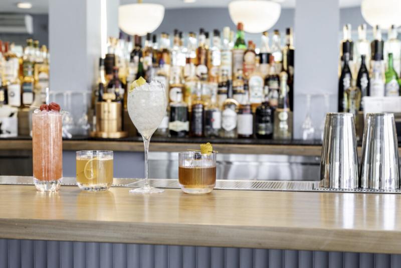 Lost Property Skylark cocktails at bar