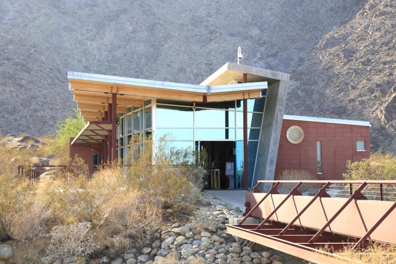Mid Century Architectural Entrance To Tahquitz Canyon Hiking visitor center
