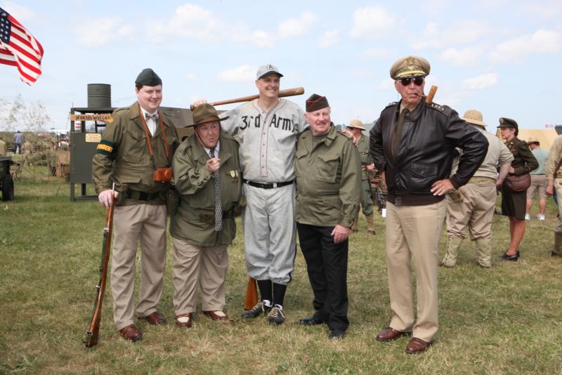 World War II Weekend Reenactors Gather for a Photo