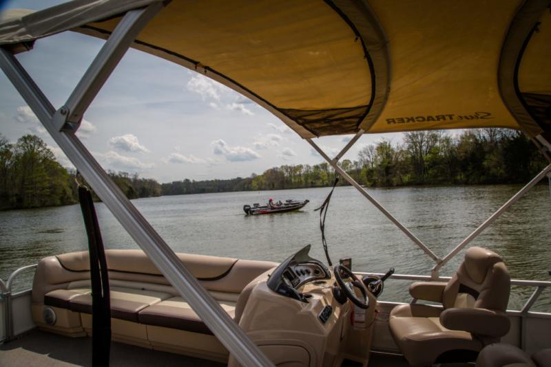 Boat on Guist Creek Lake