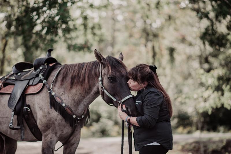 woman with horse