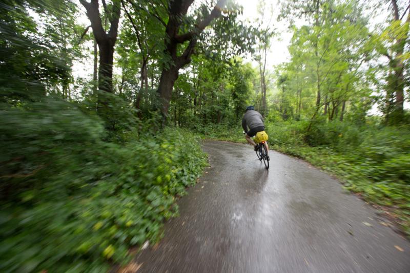 Man on trail