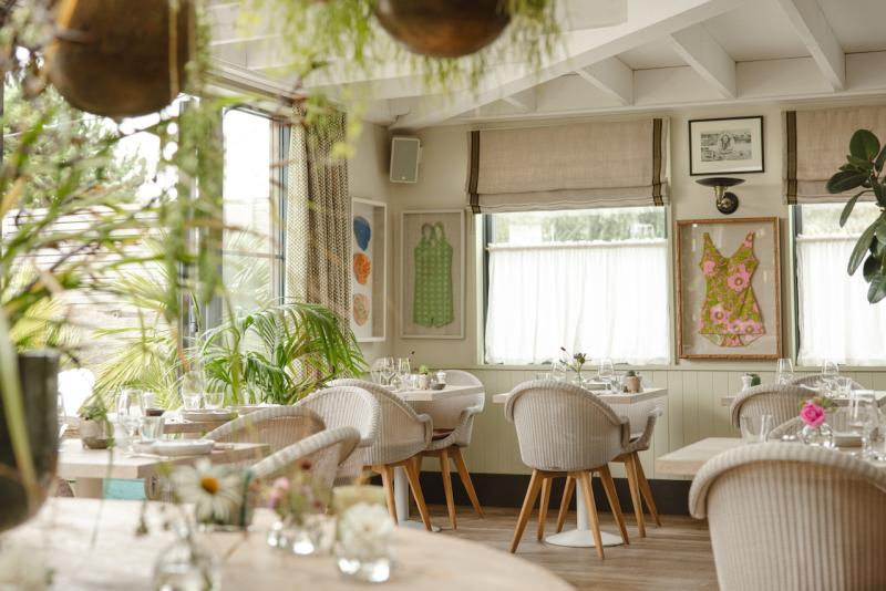 Dining room at The Gallivant Hotel, in Camber Sands