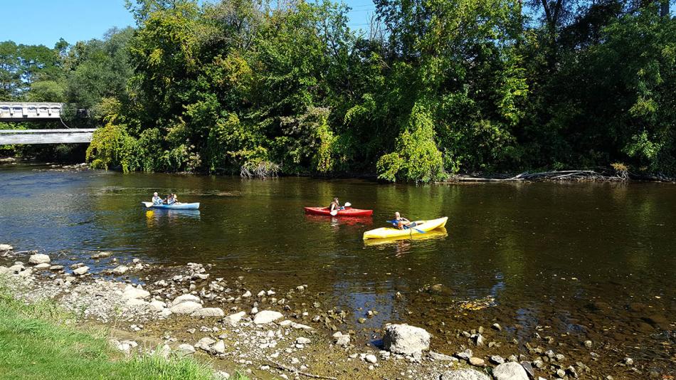 3 Huron River Kayakers