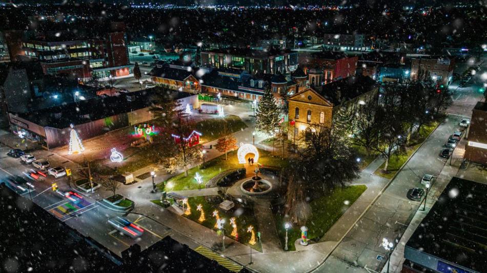 Oxford County at night