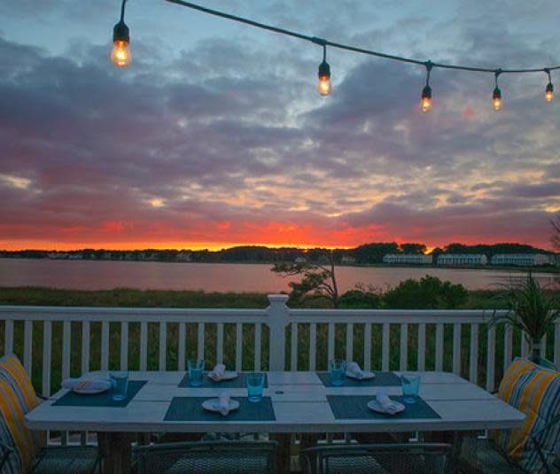Dinner at Bluecoast overlooking the Inland Bays