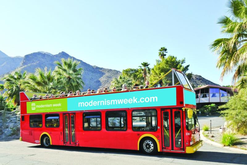 Modernism Week tour bus