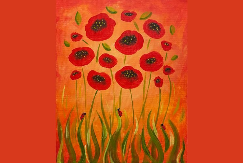 Petals & Paint: August Poppies