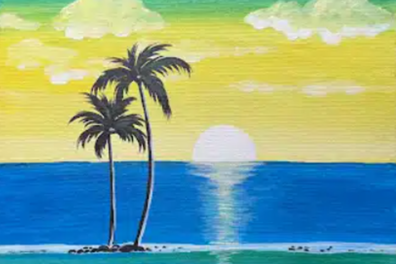Tampa Paint and Sip – Caribbean Sunset