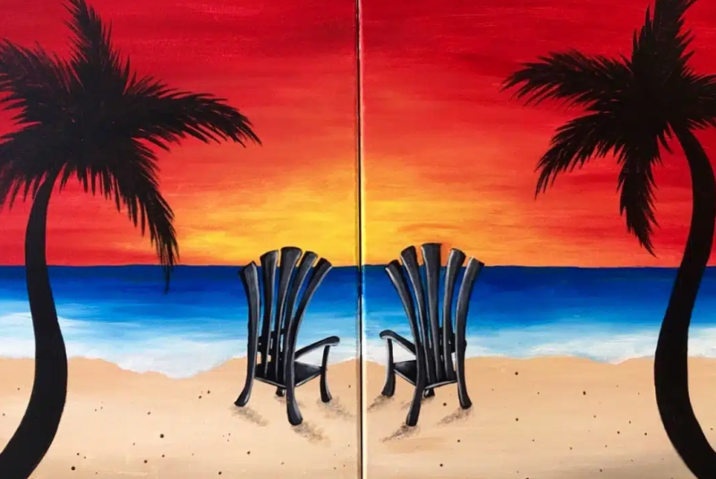 Tampa Sip and Paint &#8211; Date Night Sunset