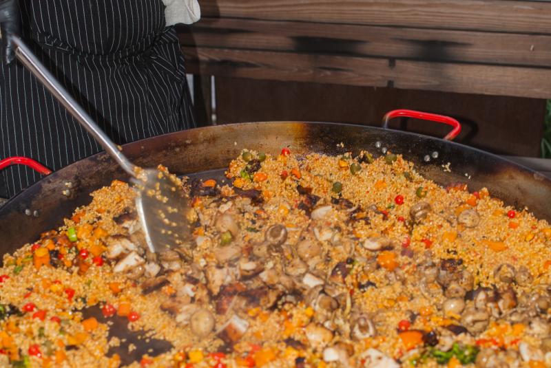 Paella on the Patio
