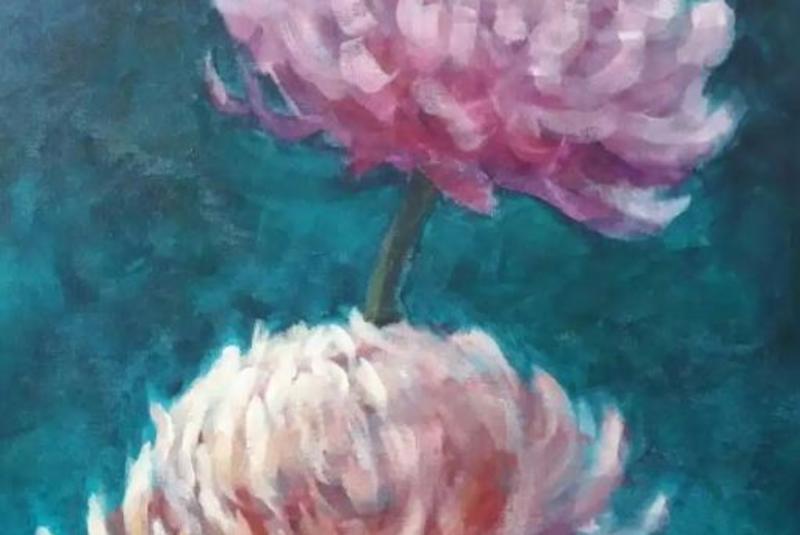 Tampa Paint Night – Pretty Peonies