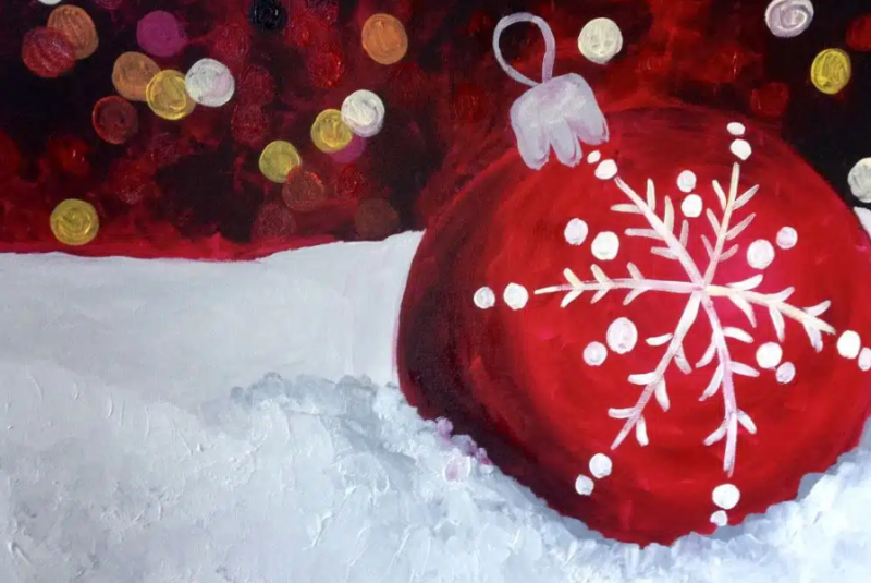 Tampa Art Party &#8211; Red Ornament