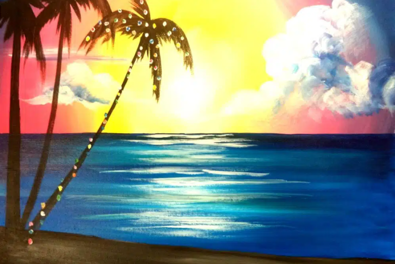 Tampa Paint and Pour &#8211; Sunset Palm Holiday