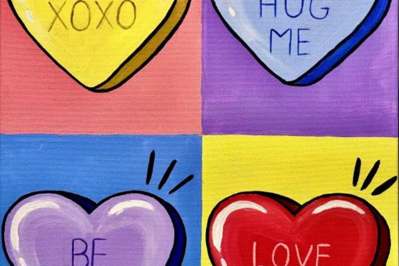 Tampa Pop Art Paint Night - Sweetheart Pop Art