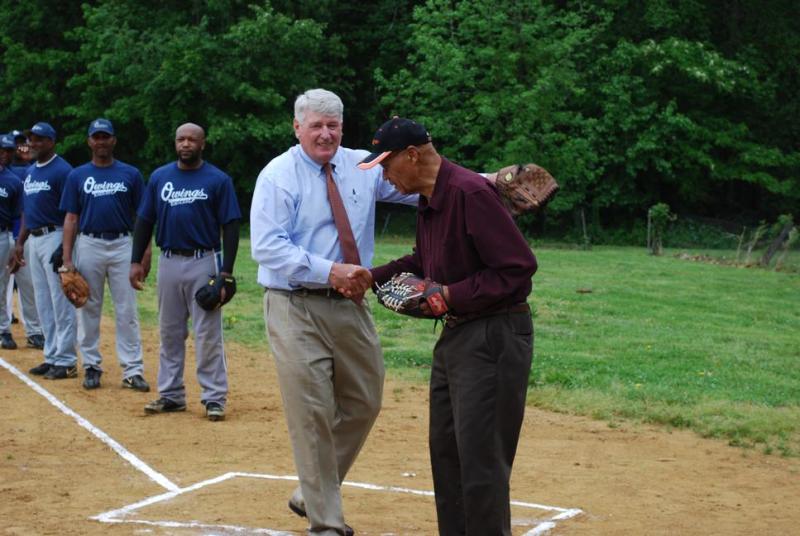 Michael E. Busch at Hot Sox Field