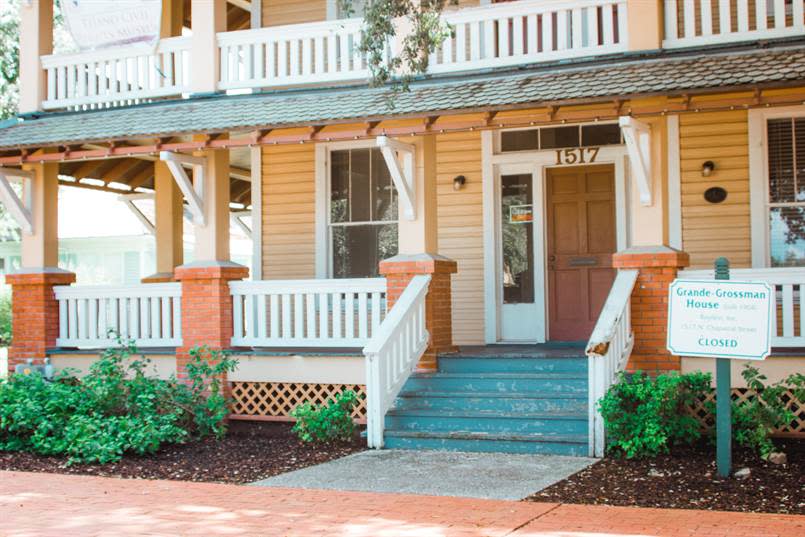 Grande Grossman Heritage Park porch pillars