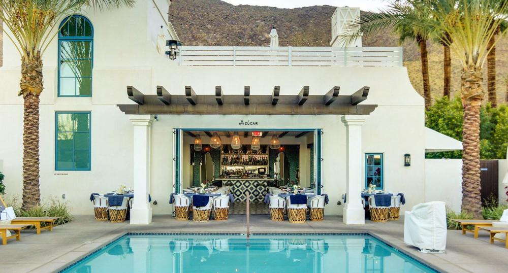 La Serena Villas pool showing Azucar