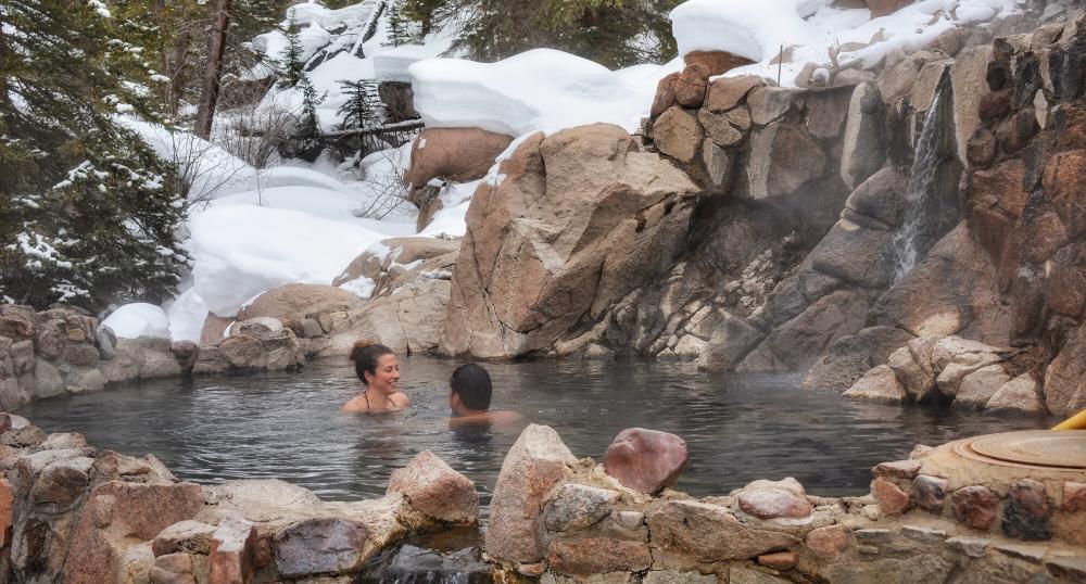 Strawberry Park Hot Springs in the Winter Time
