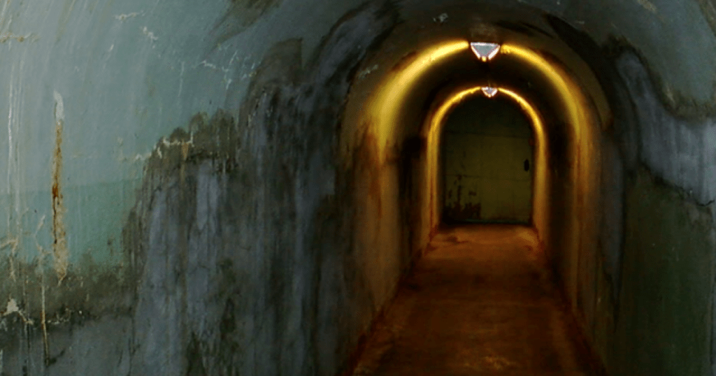 Inside view of a Downtown Tunnel 