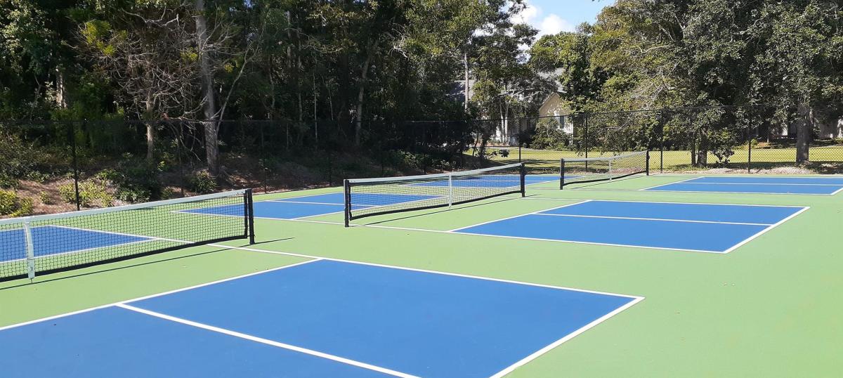 Pickleball court at the Crystal Coast Country Club