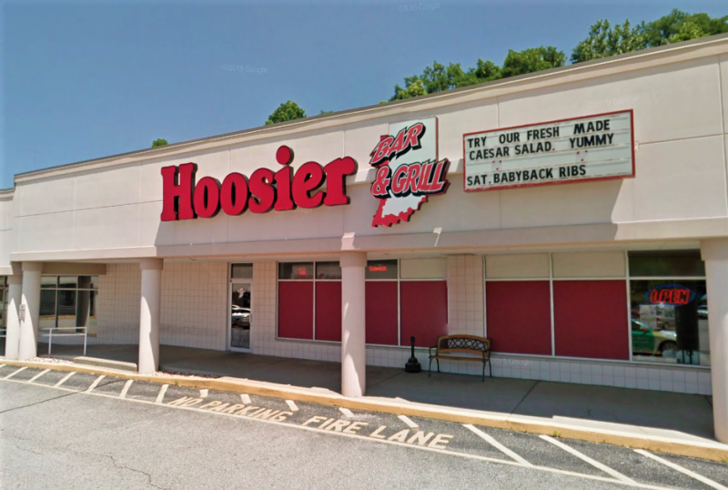 Exterior of the Hoosier Bar & Grill