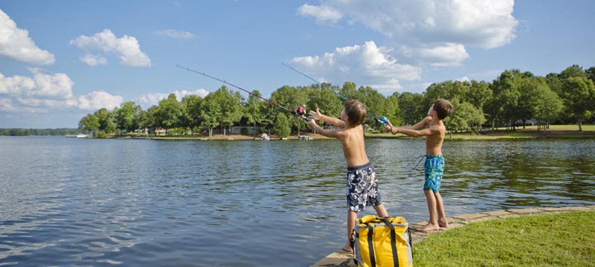 Kids Fishing Lake Header