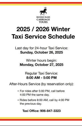 Winter taxi info