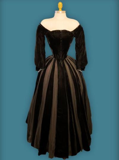 Black velvet dress worn by Ava Gardner in The Great Sinner.