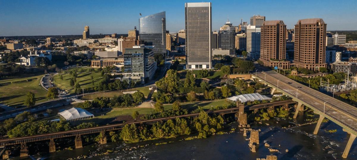 aerial view of Richmond