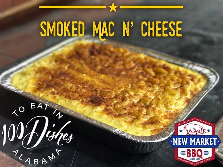 smoked mac and cheese at New Market BBQ