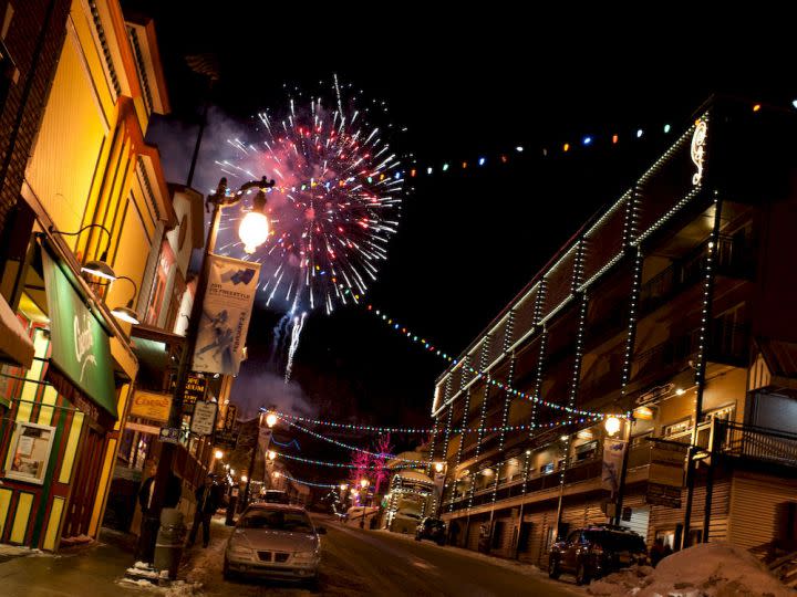 Park City Main Street at night