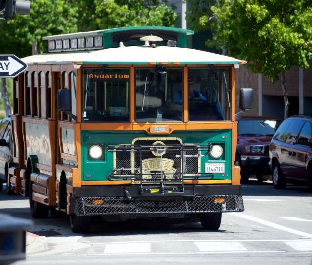 Use the FREE Monterey Trolley to get around Downtown Monterey