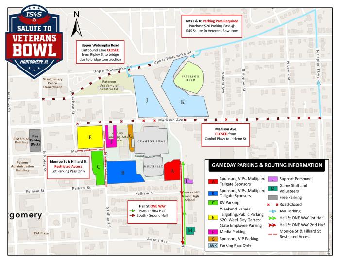 Veterans Bowl Parking