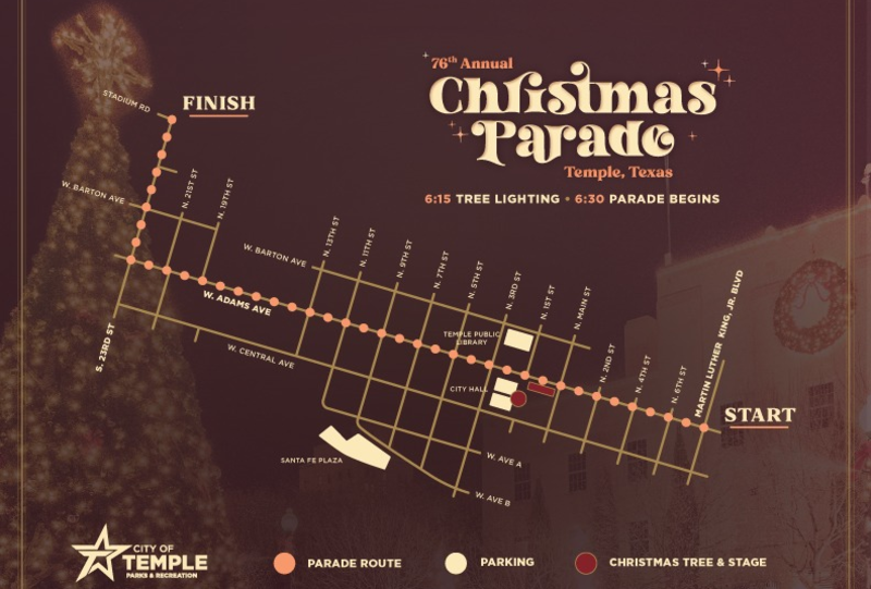 Our Guide To The Annual City of Temple Christmas Parade